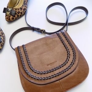Tignanello Leather Saddle Bag